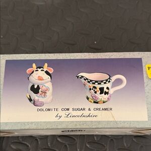 Whimsical Cow Sugar and Creamer Set